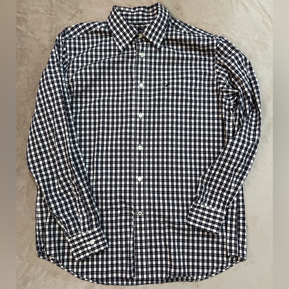 Men’s Nautica Plaid Dress Shirt - Size L